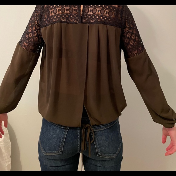 Chloe K Top Size XS black and army green - Picture 6 of 6